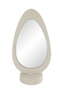 Spiegel metaal 19x11x35cm beige