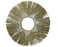 Spiegel raffia d75h3cm naturel