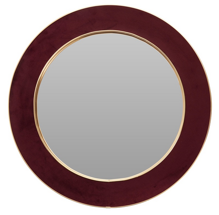 SPIEGEL ROND BURGUNDY D60CM