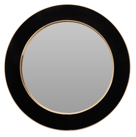 SPIEGEL ROND ZWART D60CM