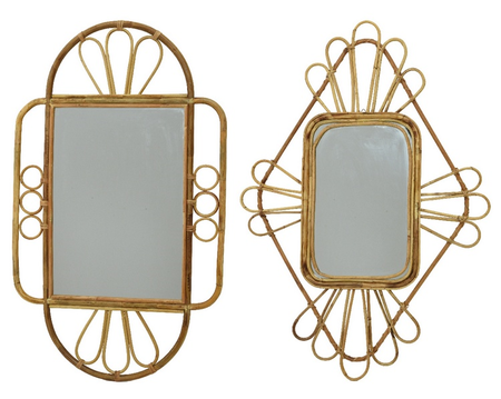 Spiegel rotan l72b120h2.2cm per stuk - afbeelding 1