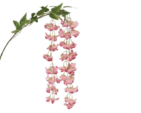 Spray bloem l85b28h3cm roze