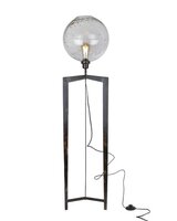 Staande lamp glas/met l30b30h135cm