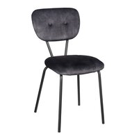 Stoel monroe l55b42h85cm antraciet