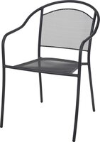 STOEL STAPELBAAR MESH GRIJS