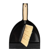 Stoffer en blik bamboe/plastic grijs