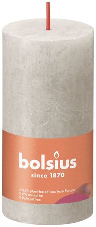 Rustiek stompkaars 100/50 Sandy Grey