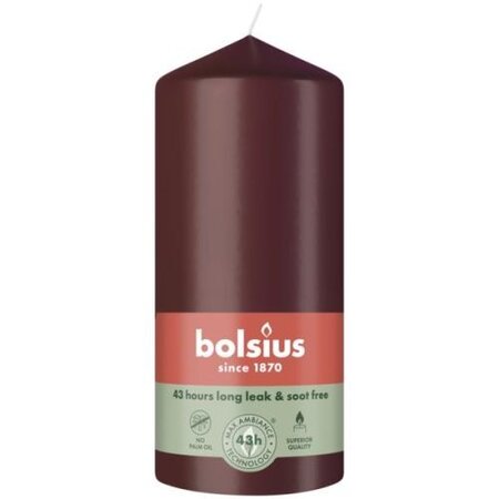 Stompkaars d6.8h13cm velvet red