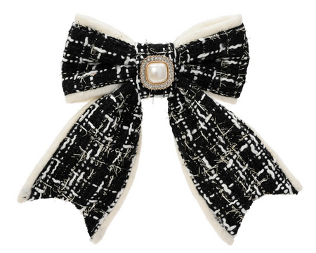 Strik polyester l2.50b11h14cm zwart