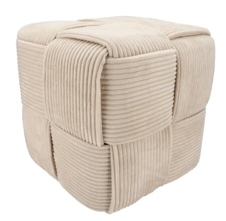 STRIPE SAND POOF LAYERS 40X40CM