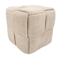 STRIPE SAND POOF LAYERS 45X45CM