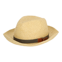 Strohoed homburg 28.5x30cm creme