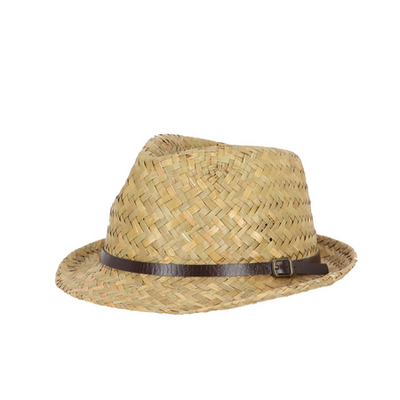 Strohoed trilby 24.8x27.3cm creme