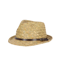Strohoed trilby 24.8x27.3cm creme