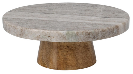 TAARTPLATEAU MARMER 15CM ZAND