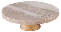 TAARTPLATEAU MARMER 20CM ZAND
