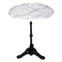 Tafel marmer d60cm wit - afbeelding 3