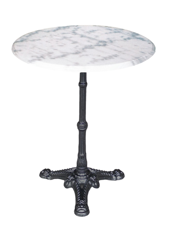 Tafel marmer d60cm wit - afbeelding 1