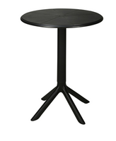 TAFEL ROND ZWART PP  D60X75CM