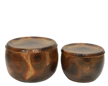 Tafel zink hamer d57h40cm koper