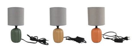 Tafellamp aardewerk 12x12x24cm a3