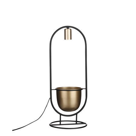 Tafellamp brett l21b15h55cm goud