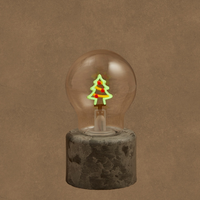 Tafellamp kerstbm bo h13.5d7cm multi