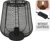 TAFELLAMP METAALDRAAD 33CM ZWA