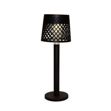 Tafellamp solar 25.5x9cm zwart