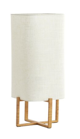 Tafellamp wyn metaal d22h51cm brn