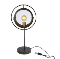 Tafellamp zwart/gd l33b20h73cm