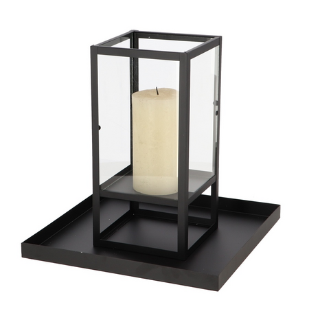 Tafelwindlicht s 27x27x27.5cm zwrt