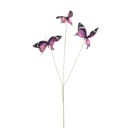 Tak vlinder l75cm paars