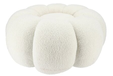 TEDDY OFFWHITE POOF FLOWER 65X30CM