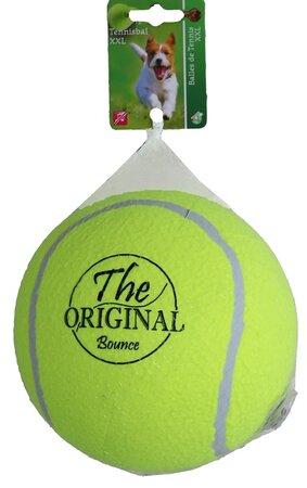 Tennisbal opblaasb.bounce 18cm geel