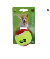 Tennisbalhouder rood+tennisbal 6cm