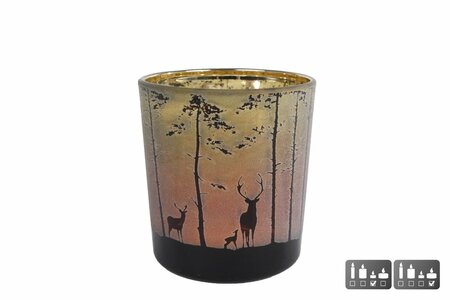 Theelchthdr grn/rood glas l7b7h8cm