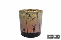 Theelchthdr grn/rood glas l7b7h8cm