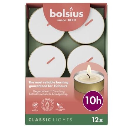 Theelicht gold cup 10u 12st doos