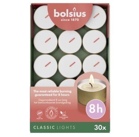 Theelicht gold cup 8u 30st doos