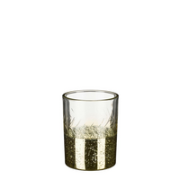 Theelicht houder d10h12.50cm goud