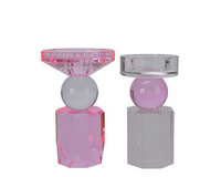 Theelicht kristal d9h15cm rz a2