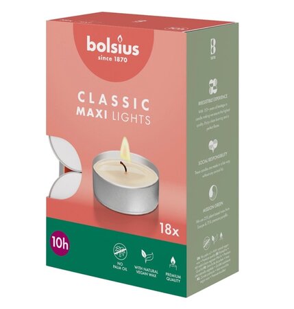 Theelicht wit 10u 18st doos