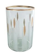 Theelichth candles glas 10x10x15cm