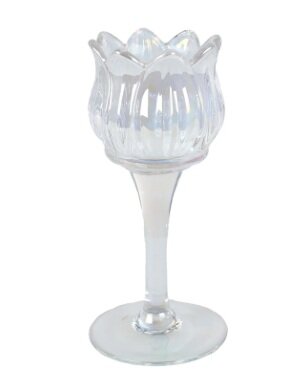 Theelichth s glas 7x7x16cm