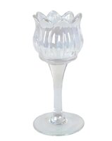 Theelichth s glas 7x7x16cm