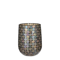 Theelichthdr ciro d14h18.50cm roze