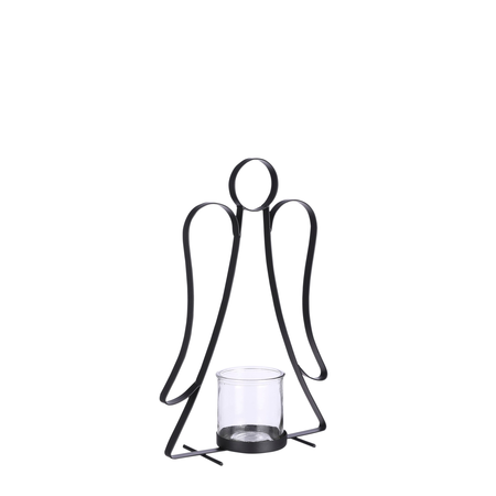 Theelichthdr engel l28b10h41cm zwrt