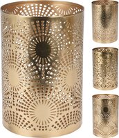 THEELICHTHOUDER 15CM GESTANST per stuk