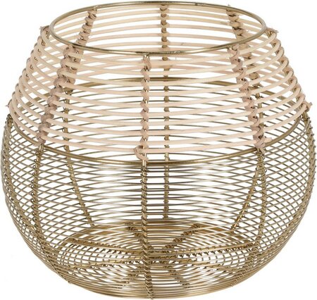 THEELICHTHOUDER 23XH20CM GOUD